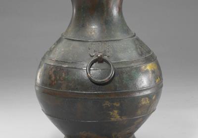 图片[3]-Hu jar with copper inlay and animal-mask handles, Warring States period (475-221 BCE)-China Archive
